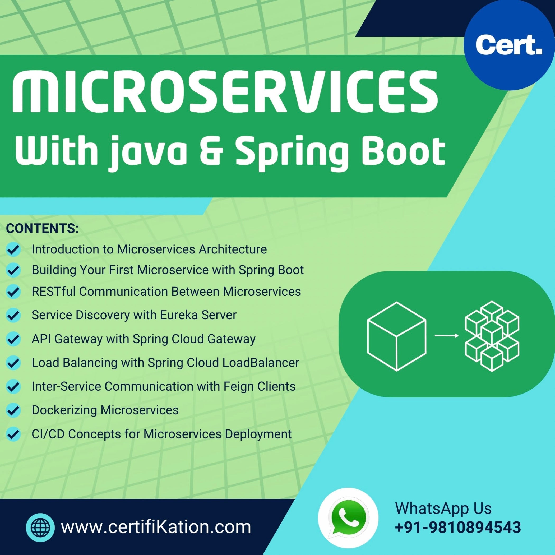 Microservices with Java & Spring Boot by CertifiKation.